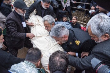 تشییع پیکر مطهر ۳ شهید «ناو دنا» - ساری