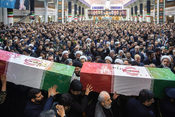 تشییع پیکر شهید "سید اسماعیل واعظی خطیب" - قم