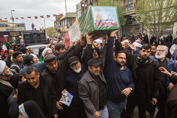 تشییع پیکر شهید "سید اسماعیل واعظی خطیب" - قم