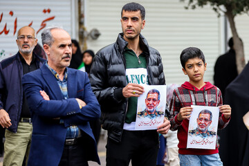 تشییع پیکر سردار شهید علی‌محمد نائینی - کاشان
