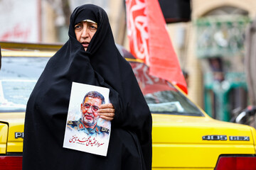 تشییع پیکر سردار شهید علی‌محمد نائینی - کاشان