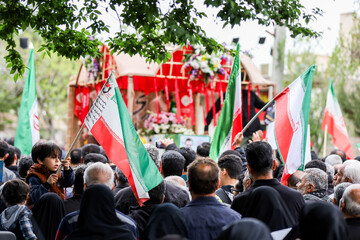 تشییع پیکر سردار شهید علی‌محمد نائینی - کاشان