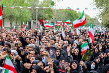 تشییع پیکر سردار شهید علی‌محمد نائینی - کاشان