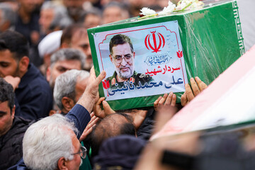 تشییع پیکر سردار شهید علی‌محمد نائینی - کاشان