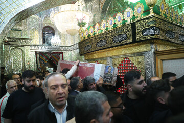 تشییع پیکر ۲ شهید تجاوز آمریکایی صهیونی - حرم مطهر حضرت سید علاءالدین حسین(ع)  شیراز