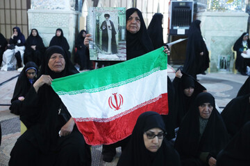 تشییع پیکر ۲ شهید تجاوز آمریکایی صهیونی - حرم مطهر حضرت سید علاءالدین حسین(ع)  شیرازز