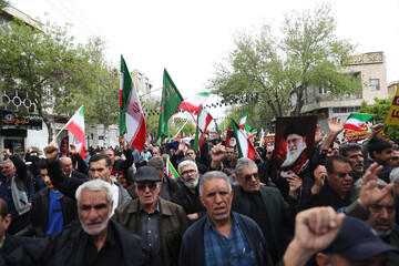 تشییع پیکر ۲ شهید تجاوز آمریکایی صهیونی - حرم مطهر حضرت سید علاءالدین حسین(ع)  شیراز