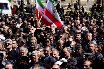 تشییع پیکر3 شهید تجاوز آمریکایی صهیونی - بیرجند