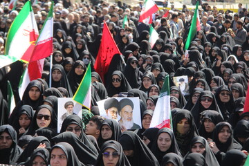 تشییع پیکر3 شهید تجاوز آمریکایی صهیونی - بیرجند