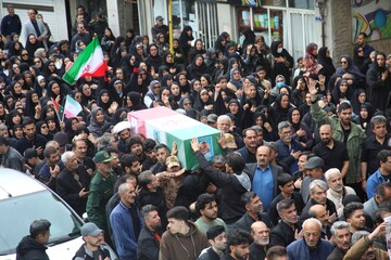 تشییع دو شهید تجاوز آمریکایی-صهیونیستی سوادکوه- مازندران