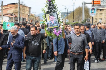 تشییع دو شهید تجاوز آمریکایی-صهیونیستی سوادکوه- مازندران