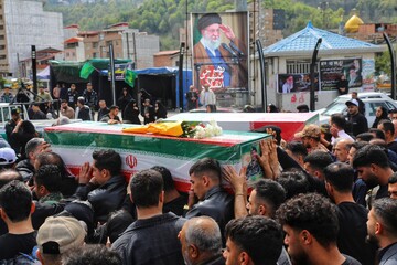 تشییع دو شهید تجاوز آمریکایی-صهیونیستی سوادکوه- مازندران