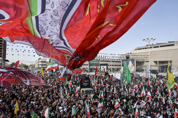 تشییع پیکر شهید "سید اسماعیل خطیب" - مشهد