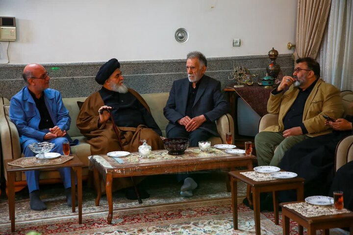 دیدار تولیت مسجد جمکران با خانواده شهیدان «سبحانی و مهدوی»