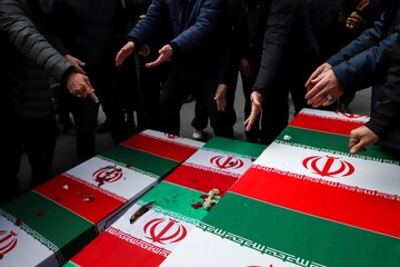 پیکر ۵ شهید حمله آمریکایی- صهیونی در قزوین تشییع می‌شود