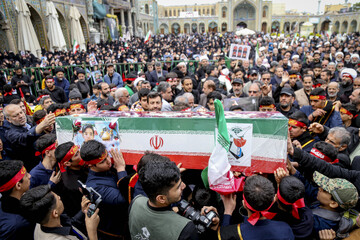 تشییع و تدفین پیکر شهید دانش آموز "محمد حسین دهقان" - قم