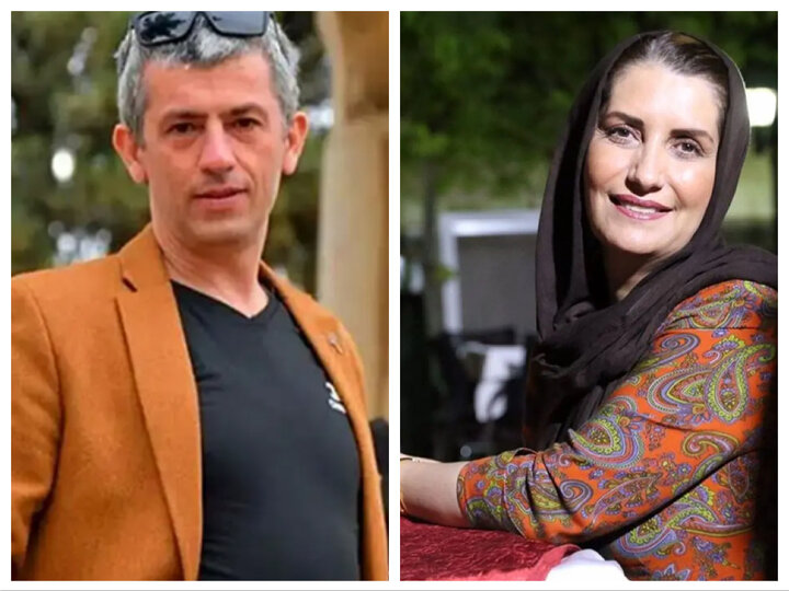 حضور فریبا کوثری و سیروس همتی در جمعیت هلال احمر