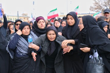 تشییع پیکر شهید حمله آمریکایی صهیونی -همدان