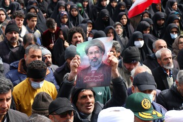 تشییع پیکر شهید حمله آمریکایی صهیونی -همدان