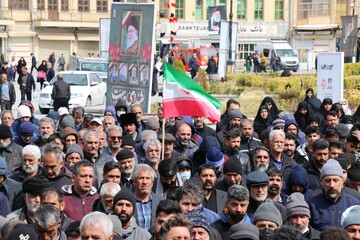 تشییع پیکر شهید حمله آمریکایی صهیونی -همدان