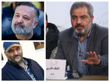 حضور اتابک‌نادری، علی صالحی و علیرضا استادی در میان جمعیت هلال احمر