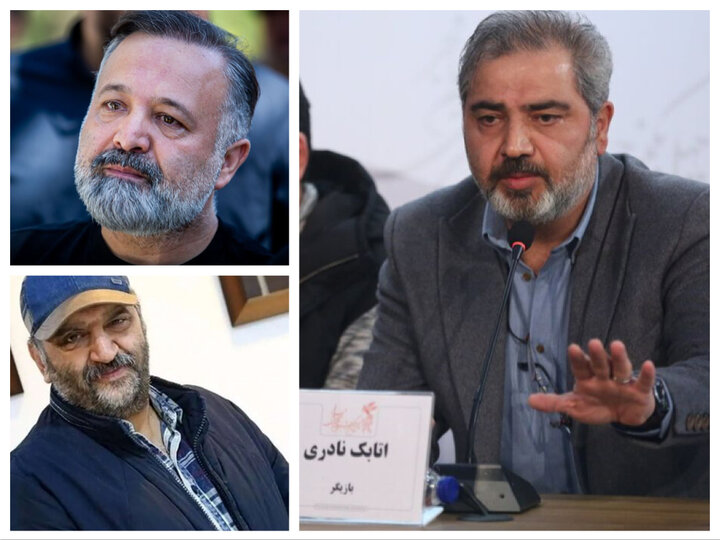 حضور اتابک‌نادری، علی صالحی و علیرضا استادی در میان جمعیت هلال احمر