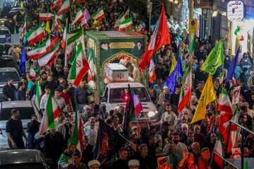 مراسم وداع با پیکر شهید «کریم دریس» - آبادان