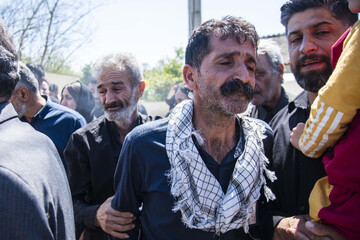 تشییع پیکر شهید «ابوالفضل زمانی آریمی»_روستای زرین آباد ساری