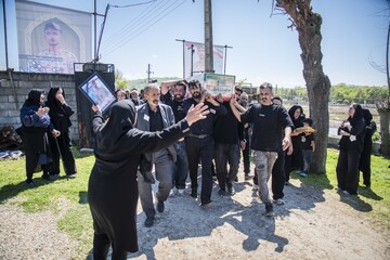 تشییع پیکر شهید «ابوالفضل زمانی آریمی»_روستای زرین آباد ساری