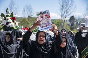 تشییع پیکر شهید «ابوالفضل زمانی آریمی»_روستای زرین آباد ساری