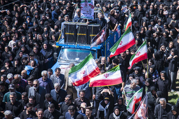 تشییع پیکر شهید «ابوالفضل زمانی آریمی»_روستای زرین آباد ساری
