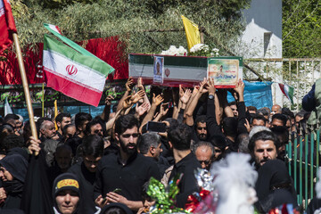 تشییع پیکر شهید «ابوالفضل زمانی آریمی»_روستای زرین آباد ساری