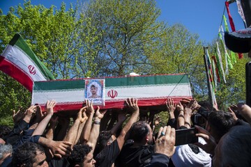تشییع پیکر شهید «ابوالفضل زمانی آریمی»_روستای زرین آباد ساری