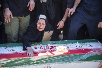 تشییع پیکر شهید «ابوالفضل زمانی آریمی»_روستای زرین آباد ساری