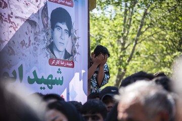 تشییع پیکر شهید «ابوالفضل زمانی آریمی»_روستای زرین آباد ساری
