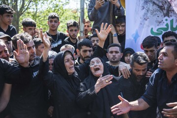 تشییع پیکر شهید «ابوالفضل زمانی آریمی»_روستای زرین آباد ساری