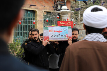 تشییع و خاکسپاری شهدای حمله امریکایی صهیونیستی - کرمانشاه