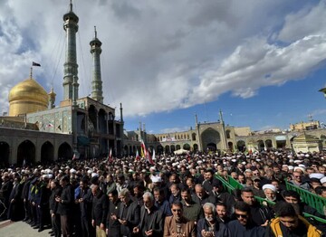 تشییع باشکوه شهدای جنگ رمضان در قم