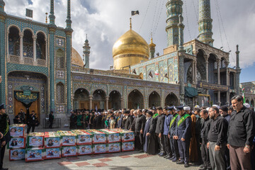 تشییع پیکر مطهر 17 شهید جنگ رمضان - قم