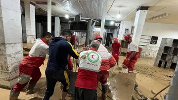 امدادرسانی هلال‌ احمر به ۲۲۶ خانوار خوزستانی در پی بارش‌های شدید 