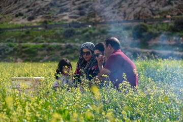 طبیعت بهاری دریاچه مهارلو -شیراز
