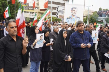 تشییع پیکر مطهر دریابان شهید «علیرضا تنگسیری» - بندرعباس