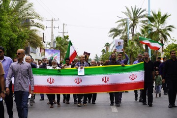 تشییع پیکر مطهر دریابان شهید «علیرضا تنگسیری» - بندرعباس