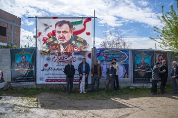 تشییع پیکر سرتیپ دوم شهید «مجید ذکریایی» _روستای کلهو دشت بابل