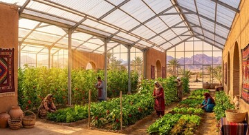 سیب‌ و سوران در صدر توسعه گلخانه‌ای سیستان‌ و بلوچستان