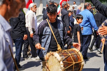 تشییع پیکر دریابان شهید «علیرضا تنگسیری» و دو شهید والامقام دیگر