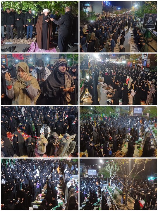 اقامه باشکوه نماز استغاثه منتظران منجی در سی و دومین اجتماع شب های اقتدار در سمنان