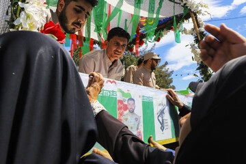 تشییع پیکر مطهر ۲ شهید جنگ رمضان - کرمان