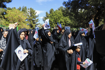 تشییع پیکر مطهر ۲ شهید جنگ رمضان - کرمان