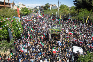 تشییع پیکر پاک امیر سرلشکر "سید عبدالرحیم موسوی" - قم